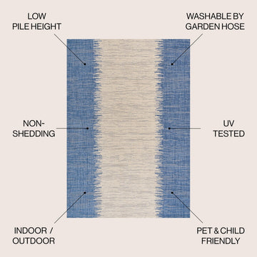 Tavira Modern Strie' Indoor/outdoor Area Rug